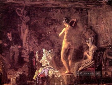  realismus kunst - William Rush Schnitzen seine allegorische Figur des Schuylkill Realismus Thomas Eakins